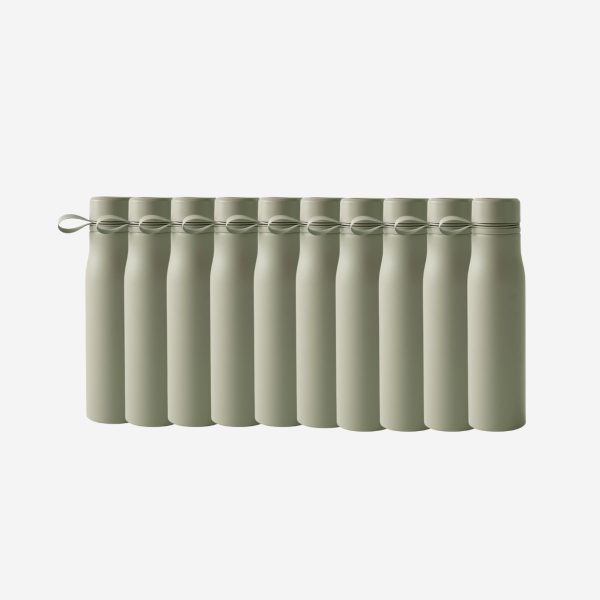 Pack de 12 botellas deportivas 750 ml verde salvia